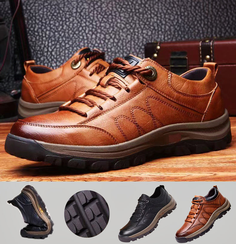 Philippe™ - Chaussures décontractées en cuir cousues à la main pour hommes