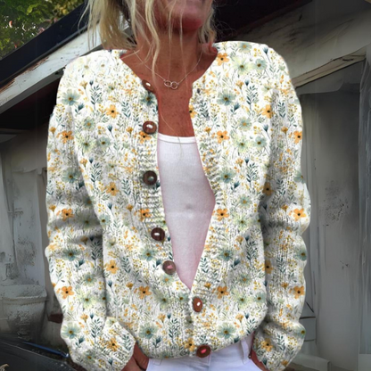 Solène™ | Cardigan à imprimé floral