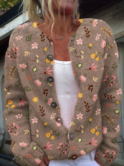 Solène™ | Cardigan à imprimé floral