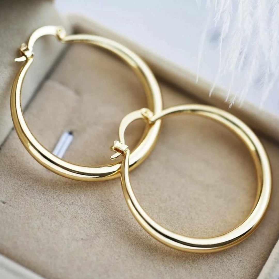 Grandes Boucles d'Oreilles en Or