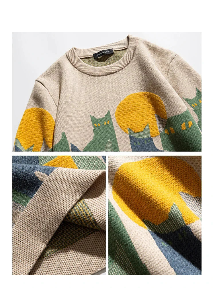 Chat au clair de lune | Pull