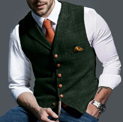 Franck™ - Gilet homme élégant avec boutons raffinés