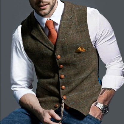 Franck™ - Gilet homme élégant avec boutons raffinés