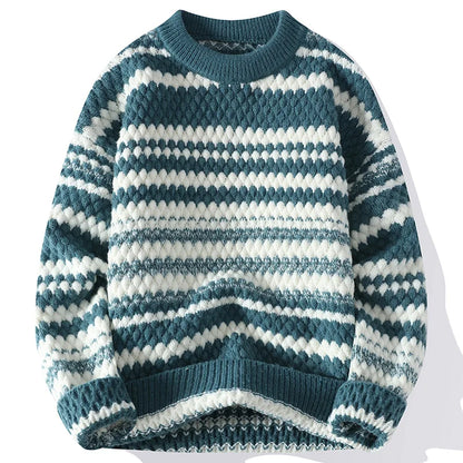 Le Clair™ | Pull Tricoté Rayé pour Hommes