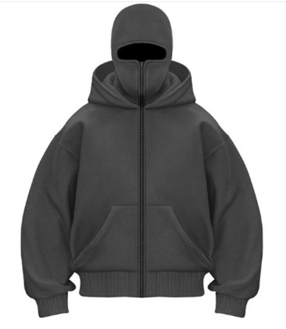 Jamie™ | Sweat à capuche unicolore avec balaclava