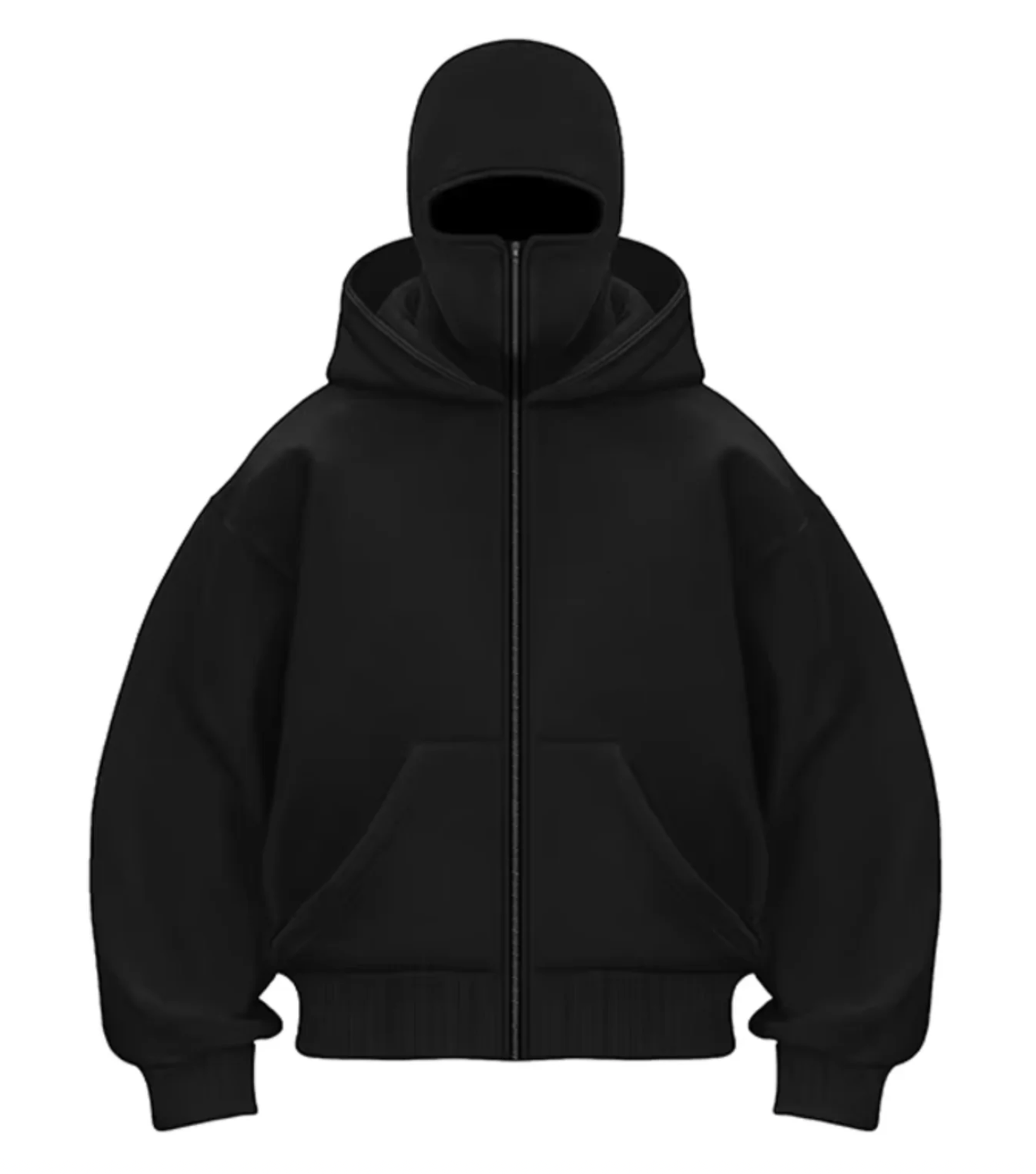 Jamie™ | Sweat à capuche unicolore avec balaclava